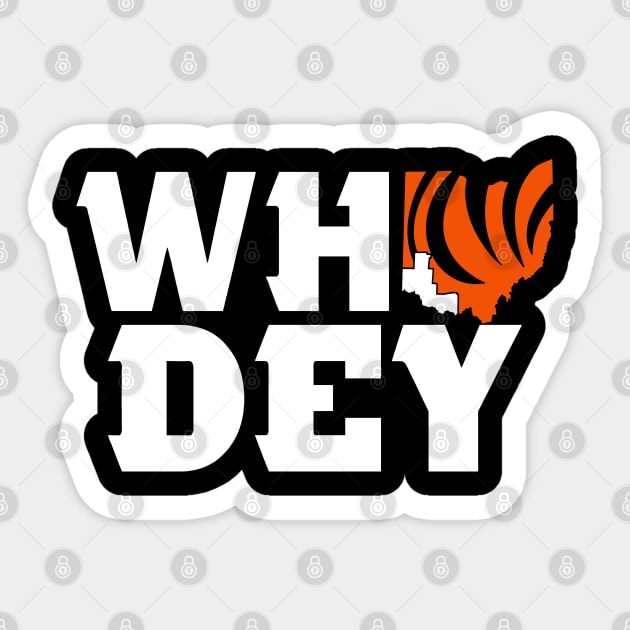 Who Dey, Cincinnati Football themed Sticker by FanSwagUnltd